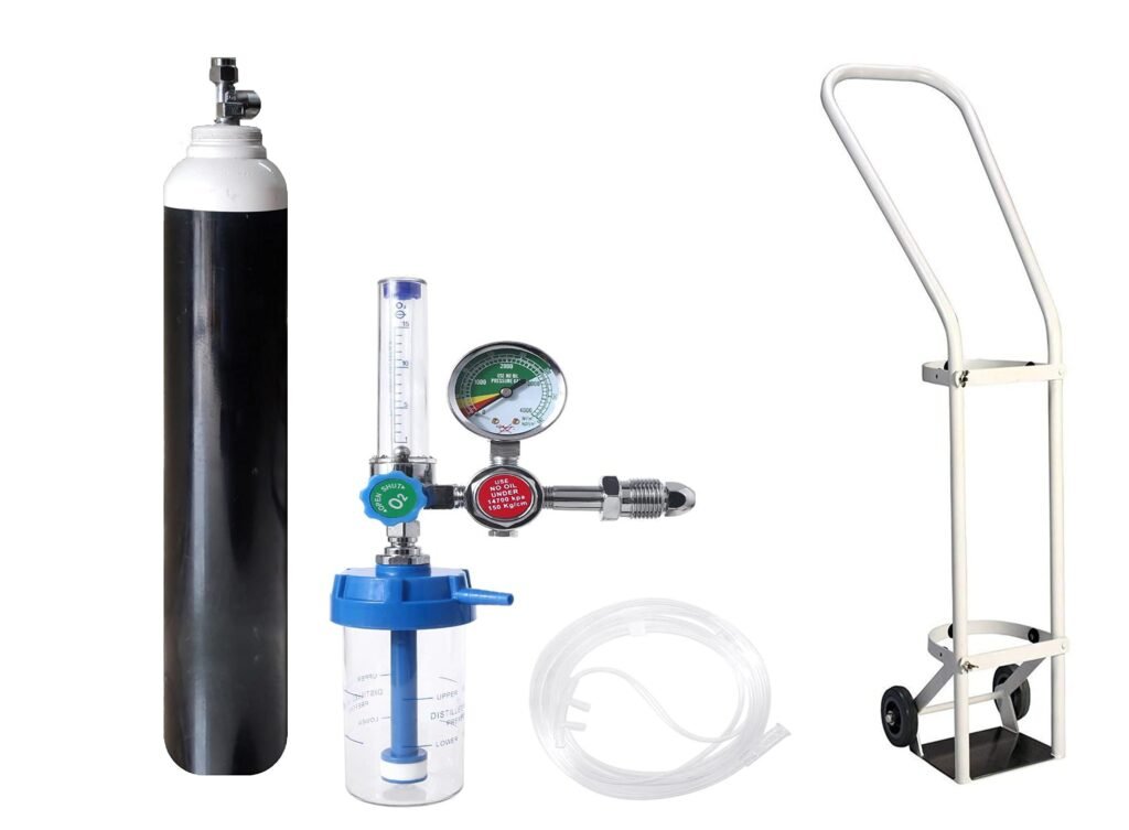 OXYGEN CYLINDER AND REGULATORS